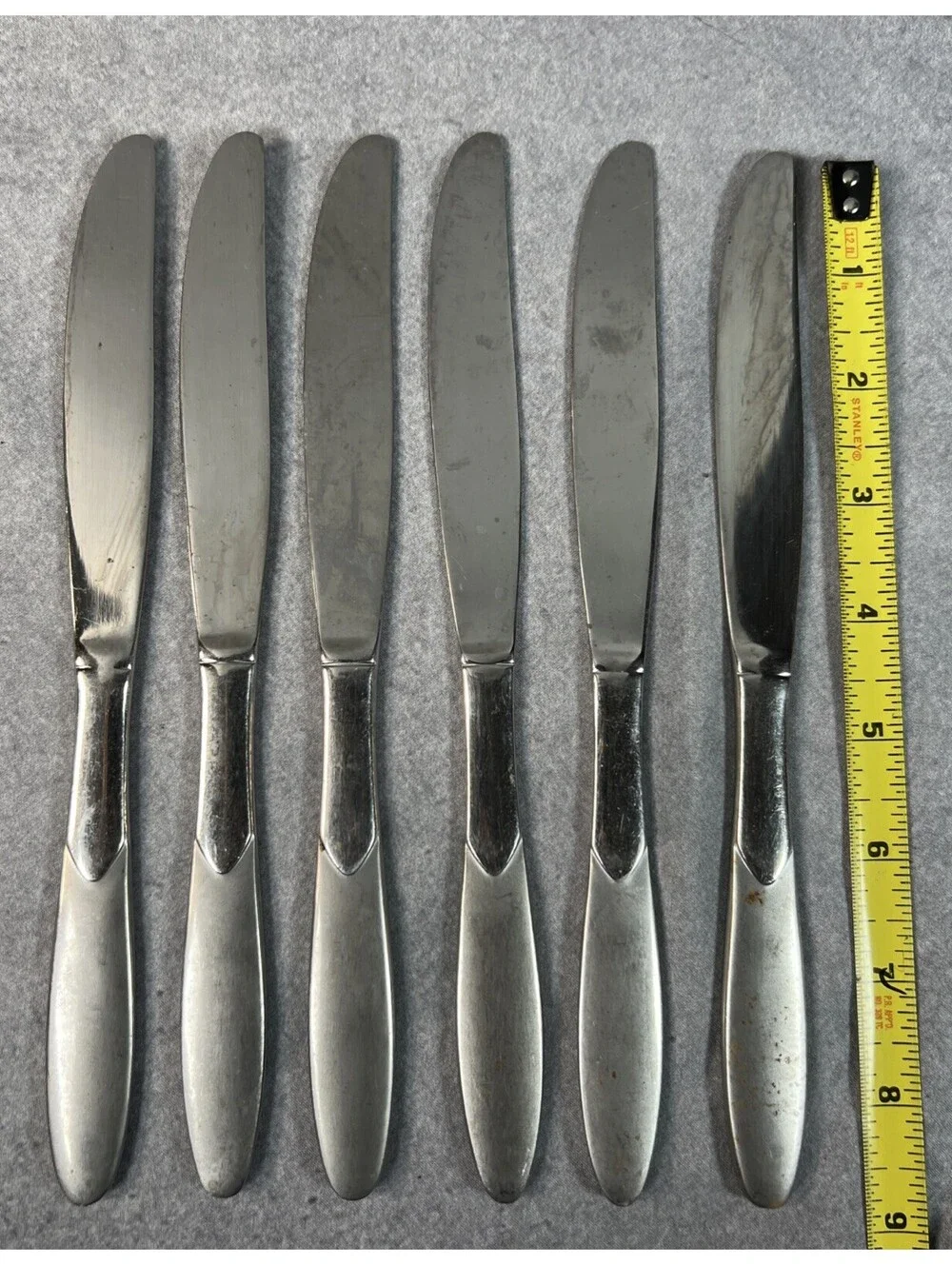 4 Dinner Forks Cambridge Silver Crescent Stainless Flatware 7 5/8